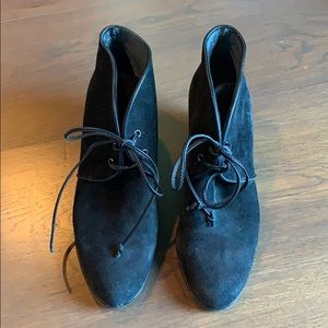 Stuart Weitzman suede wedge shoes - worn once